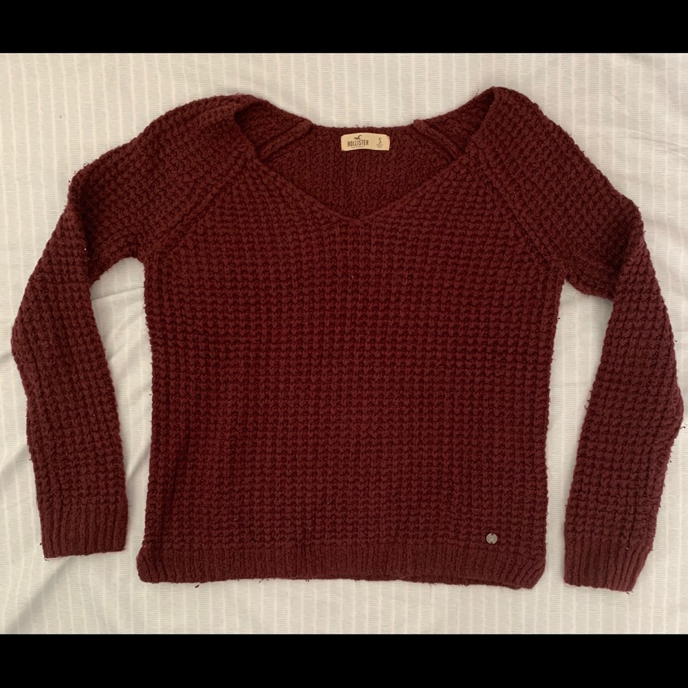 Knit v-neck sweater